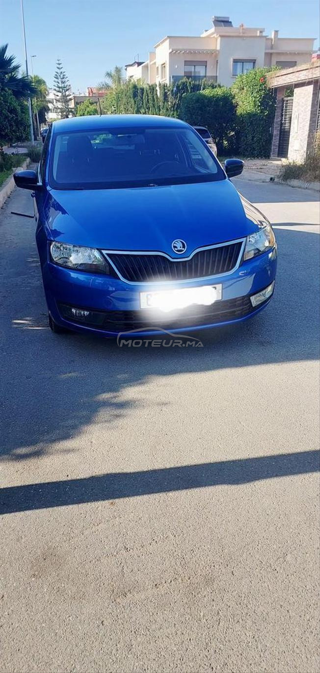 skoda spaceback bleu à vendre 