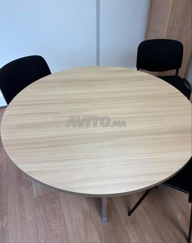 Table de réunion Couleur chêne clair 120cm - 2