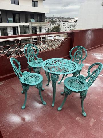 Chaises en aluminium pour table - 2