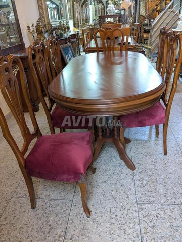 Table à manger extensible luxueuse 6 chaises - 2
