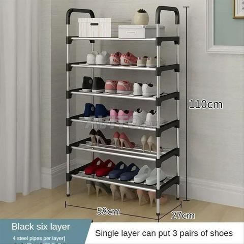Étagère à chaussures métallique, armoire de rangement pour chaussures.