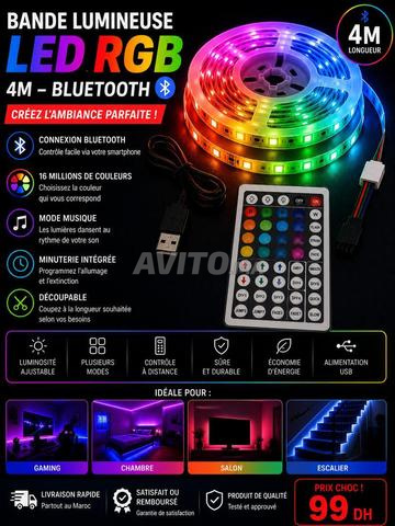 Bande LED 4m Bluetooth télécommande 44 touches