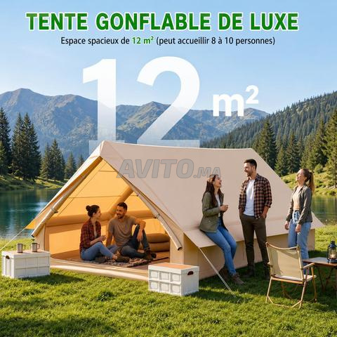 خيمة ⛺ قابلة للنفخ 12 متر مربع - مقاومة للماء / للأشعة فوق البنفسجية