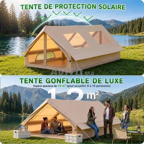 Tente ⛺ gonflable 12 m² - imperméable / UV - 2