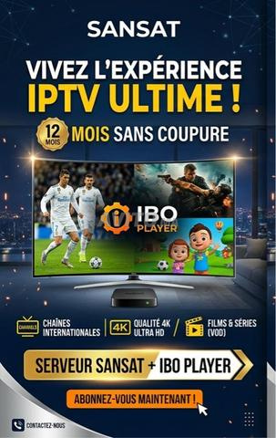 ABONNEMENT SANSAT IBO PLAYER 12 MOIS - 2