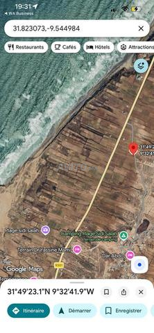 Terrain vue sur mer🌊 à région Essaouira