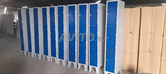 Armoire casier vestiaire métallique monobloc - 2