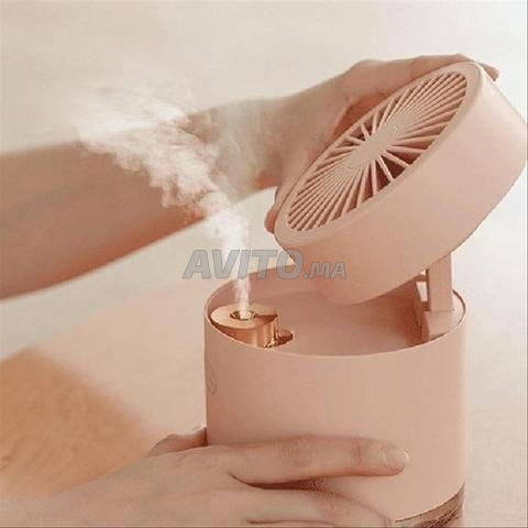 مروحة مرطب هواء وموزع عطور - 2