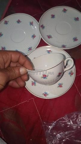 Service à café Longwy France Antique 4 pièces rare - 2
