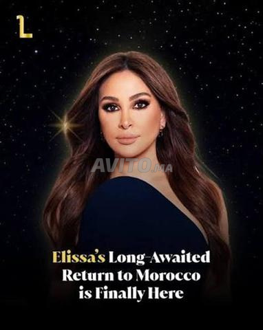 توفر تذكرتين لحفل إليسا يوم 20 يونيو