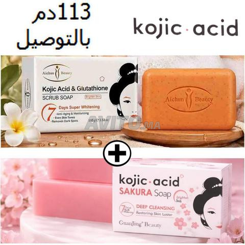 Pack Savon De Soins Kojic Acide Cerise Glutathion