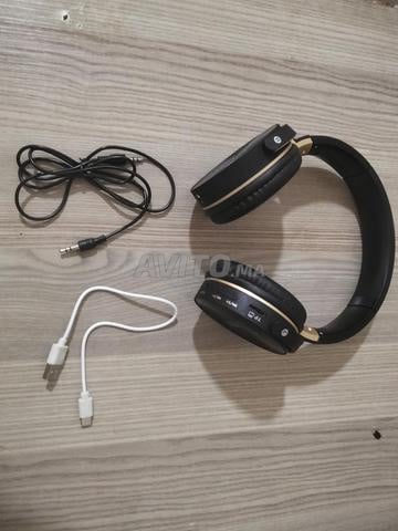 Casque Bluetooth avec un autre filaire de haute qualité avec chargeur