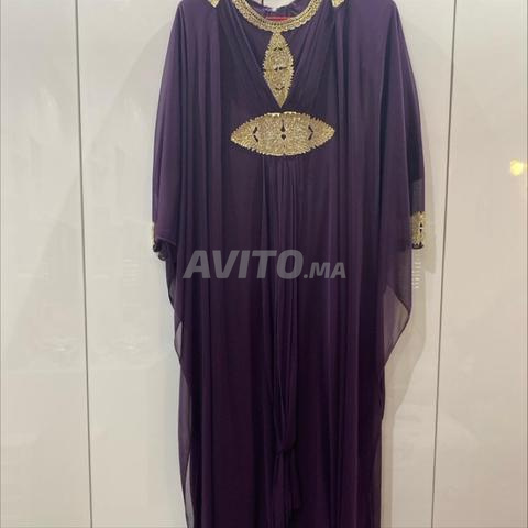 Robes marocaines élégantes, couleur violette - 2