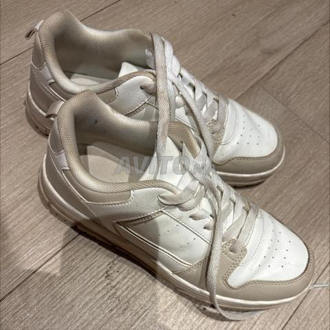 basket blanc beige - 2