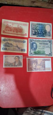 lot de 6 anciens anciens billets de banque - 2