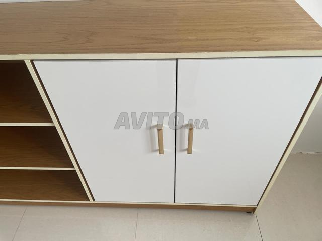 Commode avec table basse et tableau mural en MDF - 2