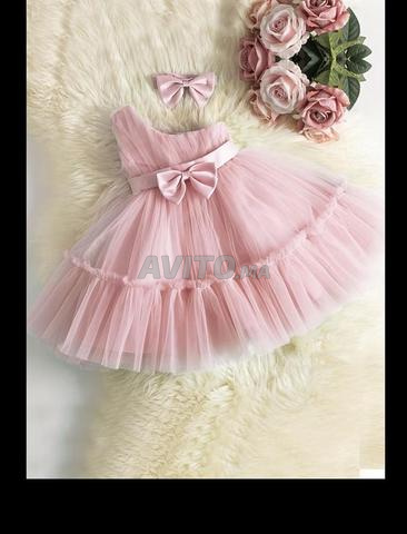 Robe fille rose tulle 6m-3ans - 2