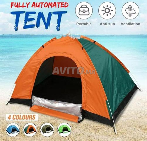 Tente de sortie pliable pour 4 personnes, dimensions 208/208/145cm