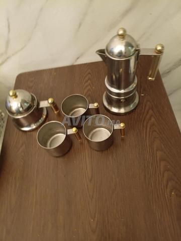 Service à café vintage Italie 1980 inoxydable