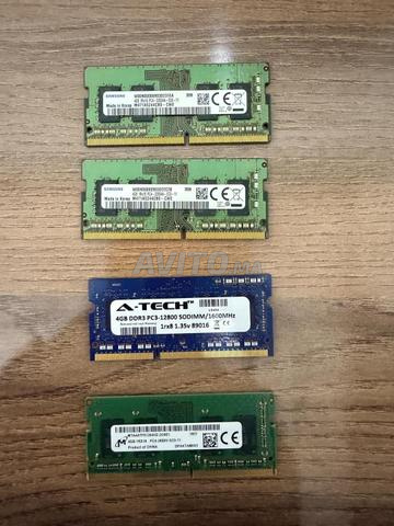 Barrettes RAM DDR4 4GB (Total 16GB) - État Top
