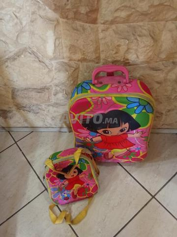 Cartable avec porte goûter Dora - 2