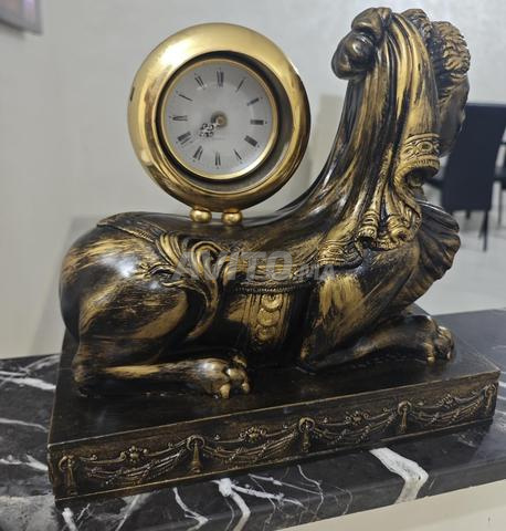 ساعة طاولة فينتاج أبو الهول ديكور 8.5 كجم