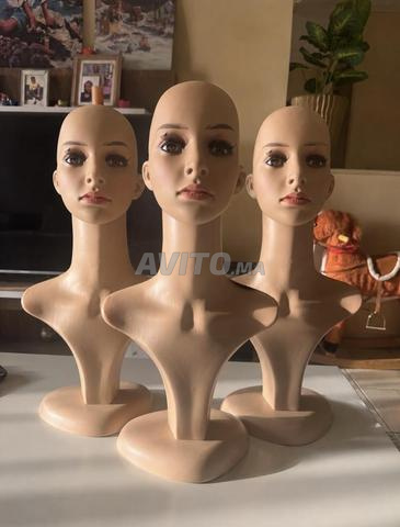 Vends lot des bustes mannequins pour présentation. - 2
