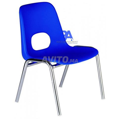 Chaise scolaire/table octogonale/pupitre/tableau