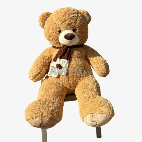 Ours en peluche géant beige (160 cm)