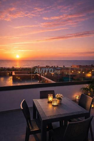 Appartement Rooftop Vue Mer•2min de la plage•Parking•IPTV