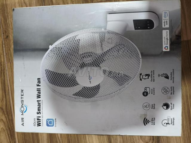 Ventilateur mural wifi avec télécommande - 2
