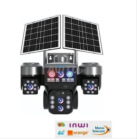 Caméra 4G Solaire 20 MP - 5 lentilles 2 Panneaux 1SD