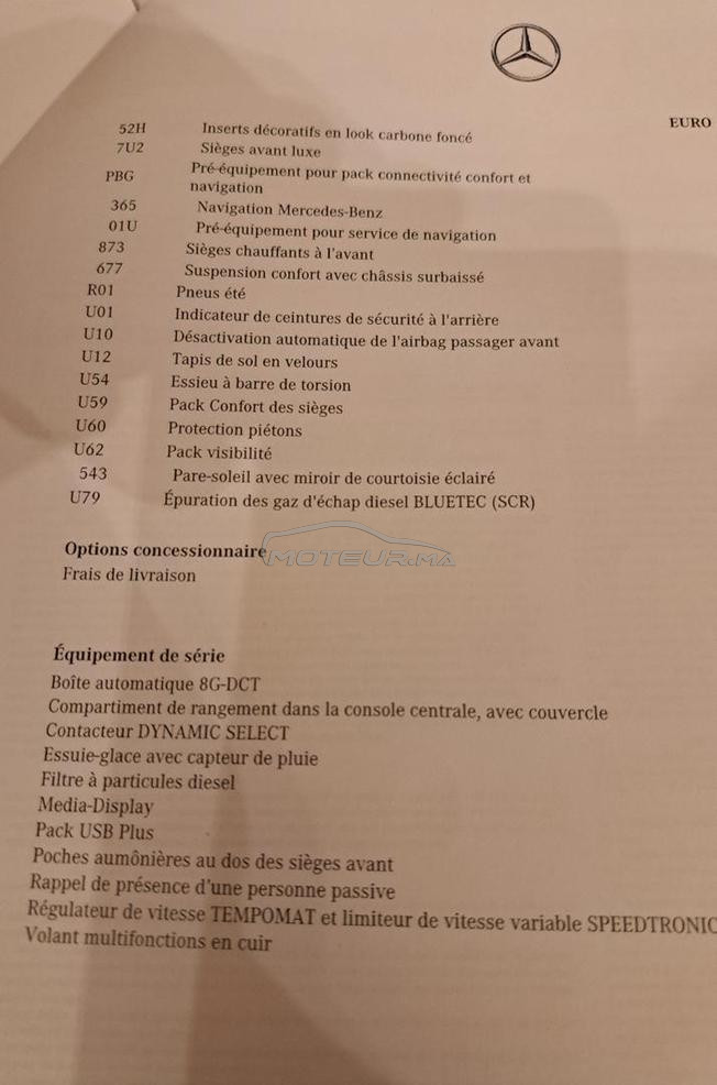 Mercedes A 180 d, 6/2024, dédouanée 7/2026
