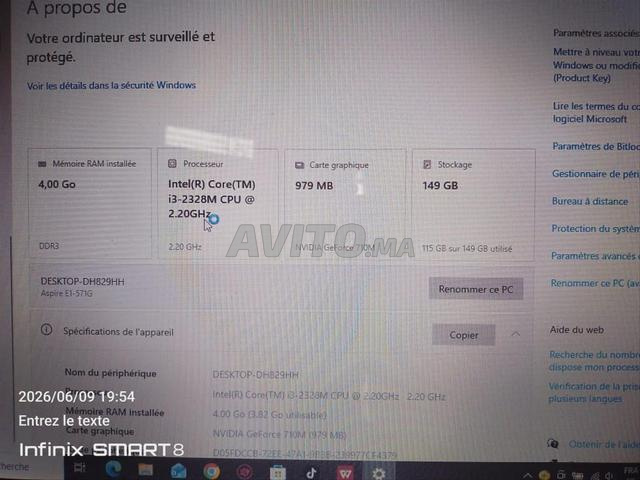 PC Portable Acer - Core i3 - NVIDIA GeForce - 2