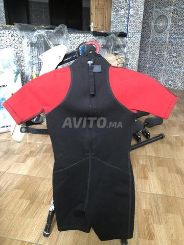 Combinaison Shorty Tribord Néoprène Rouge et Noir