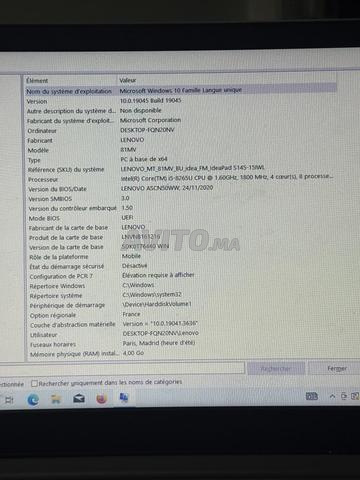 PC portable Lenovo bon état