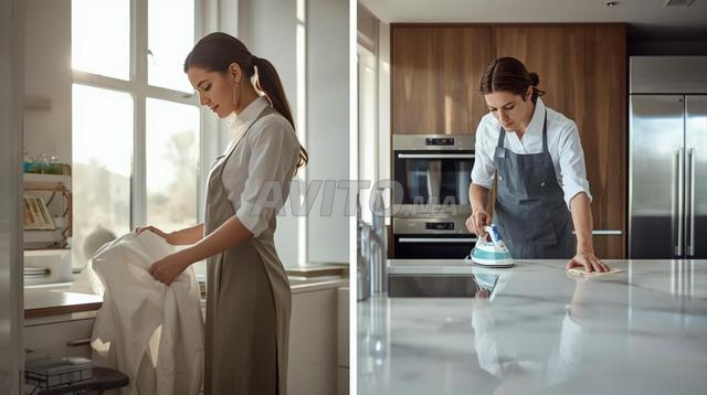 مساعدة منزلية متعددة الخدمات أفريقية ومغربية
