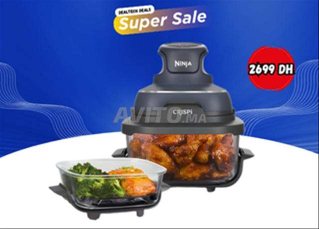مقلاة هوائية نينجا CRISPi Air Fryer بزجاج