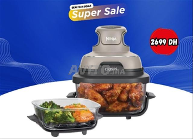 مقلاة هوائية نينجا CRISPi Air Fryer بزجاج