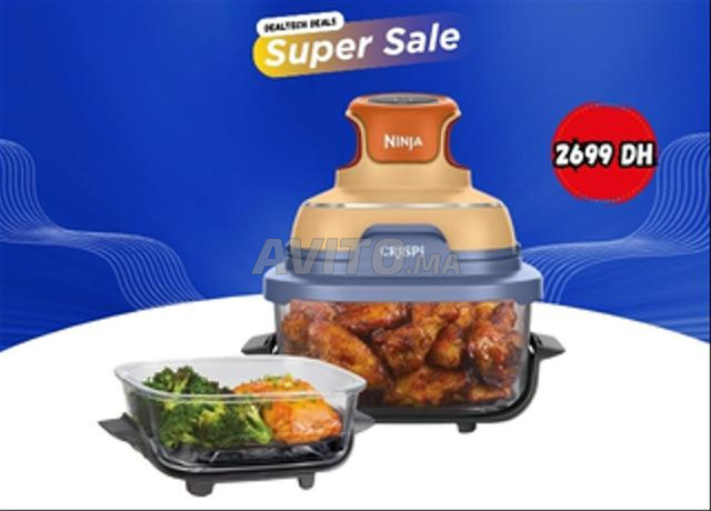 مقلاة هوائية نينجا CRISPi Air Fryer بزجاج