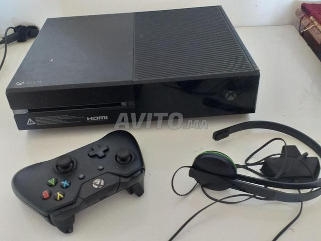 جهاز Xbox One 360 مع سماعة مخصصة للألعاب ويد التحكم