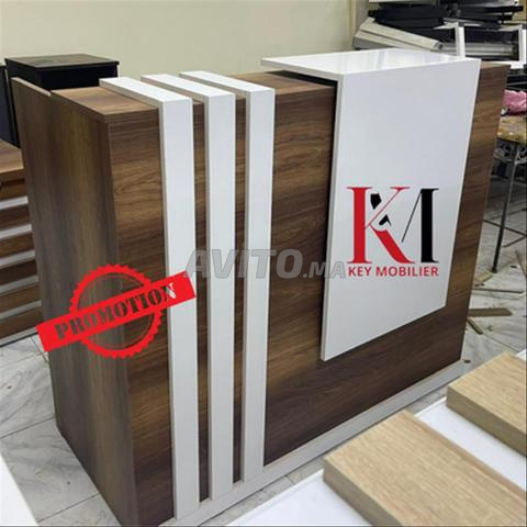 Bureau ou comptoir en bois sur mesure asf - 2