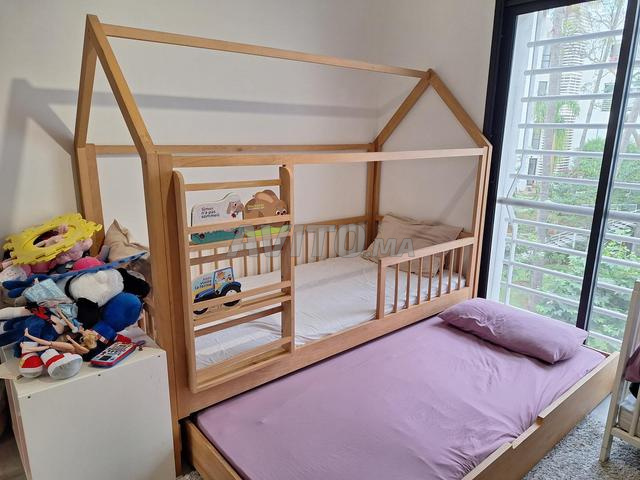 Lit cabane pour un ou deux enfants  - 2
