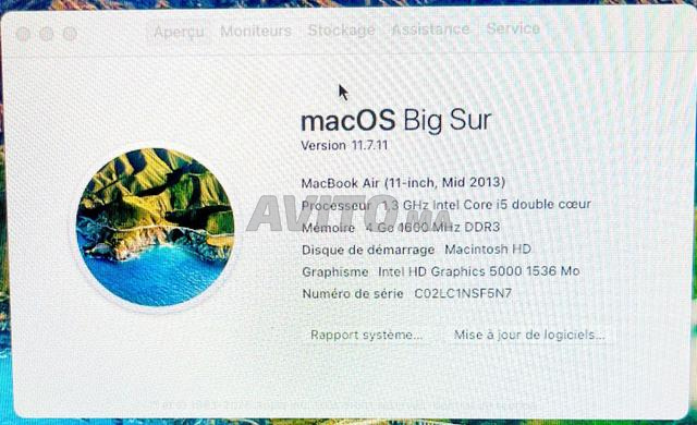 ماك بوك اير 11 بوصة i5 - حالة جيدة جداً