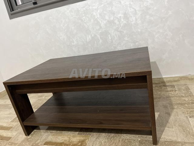 Table basse marron foncé - 2