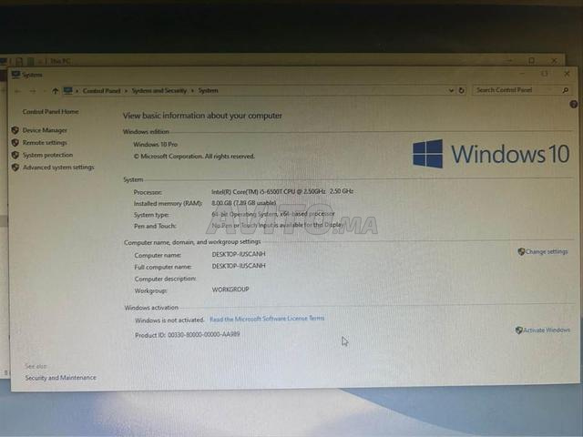 i5 6500T très bon état - 2
