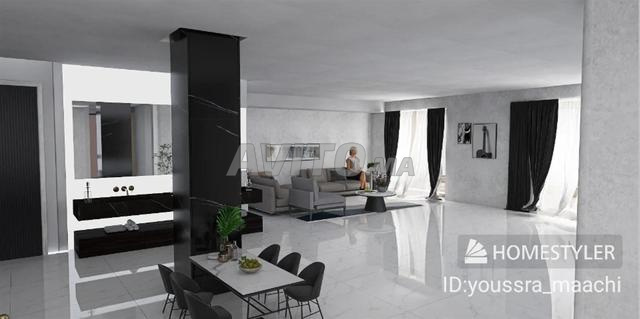 Design d'intérieur 3D Moderne - Monochrome Luxueux - 2