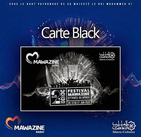 Carte black avec macaron - 2