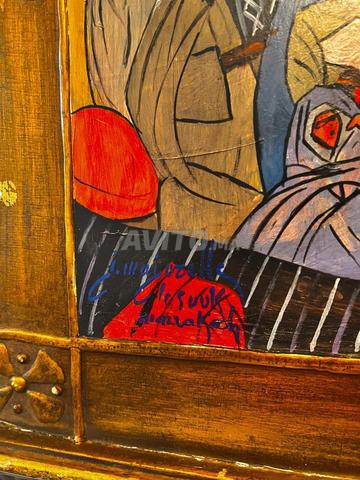 Tableau peint sur panneau 70/70 - 2