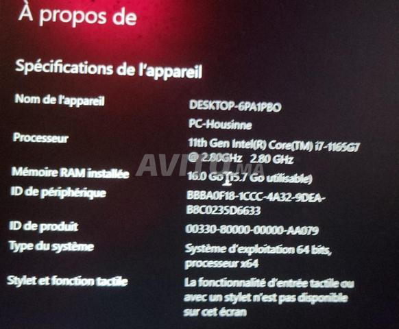 LENOVO PC Windows 11 professionnel